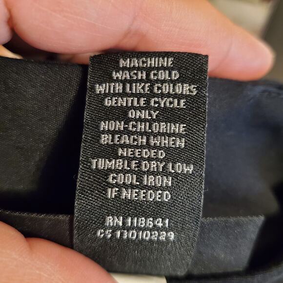 Lane Bryant Black Faux Wrap Skirt 22 Pencil Career Classic Tailored Corporate - Picture 8 of 12